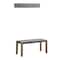 Alaterre Furniture Newport 40" Coat Hook and Faux Concrete Bench Set ANNP032471 - alternate 5